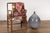 Contemporary Prem Collection Hand Crafted Artisan Vase with Narrow Mouth and Blue Grey Glaze For Sale - Image 3 of 12