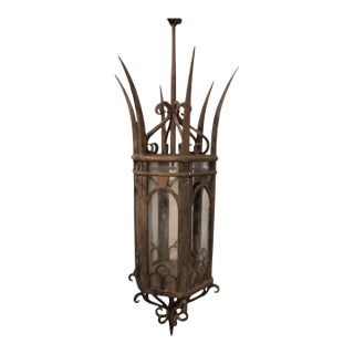19th Century Italian Antique Gothic Style Lantern For Sale