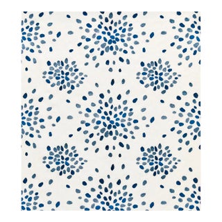 The House of Scalamandré Firefly Fabric, Blue For Sale