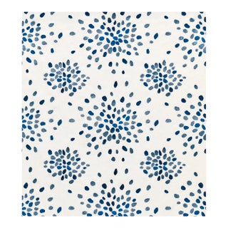 The House of Scalamandré Firefly Fabric, Blue For Sale