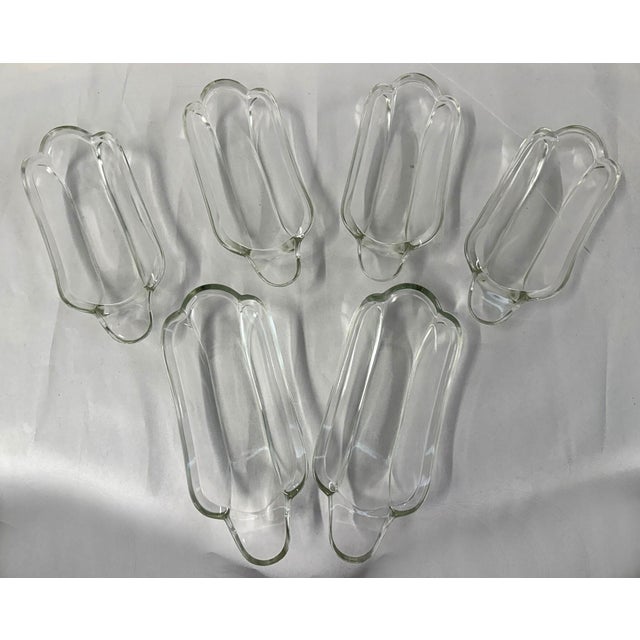 Vintage Mid-Century Clear Glass Banana Split & Ice Cream Boats - Set of 6 Bring classic soda fountain nostalgia to your...