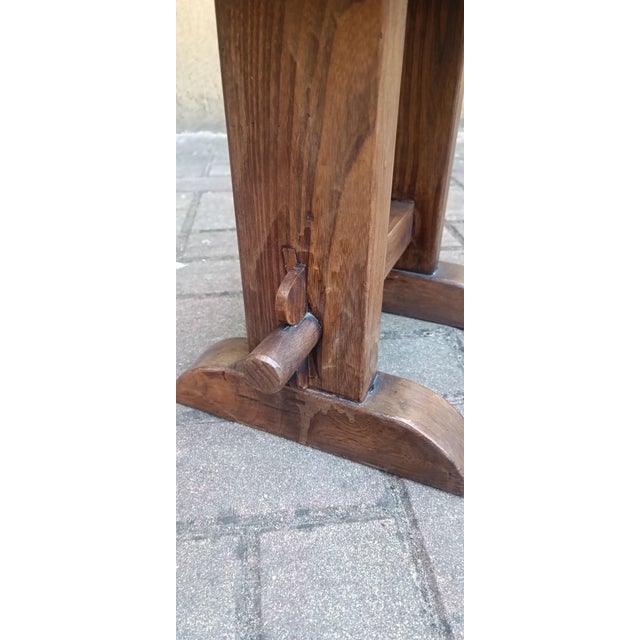 Wood Vintage Wooden Stools, 1970s, Set of 2 For Sale - Image 7 of 8
