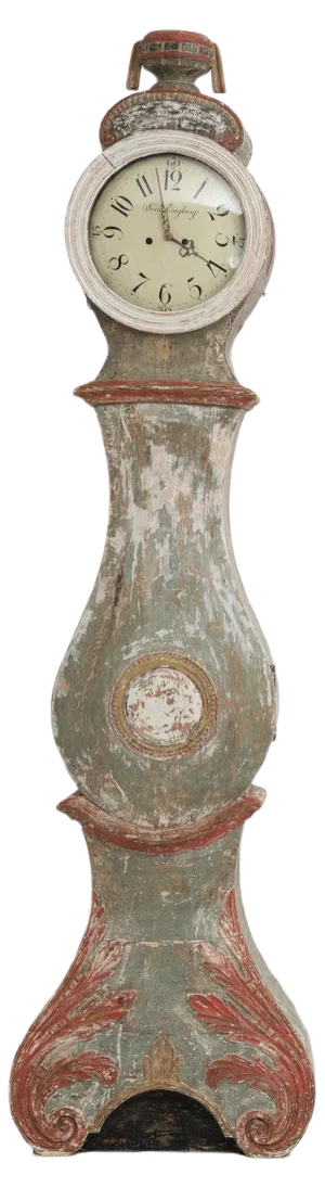 Swedish Rococo Long Case Clock