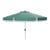 Milan Fringe 9ft Crank Outdoor Push Button Tilt Umbrella - Hunter Green For Sale