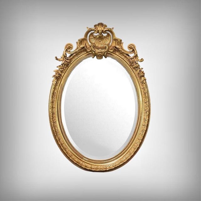 Large Louis XV Gilded Wood Mirror For Sale - Image 14 of 14