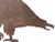 Extra Large 19th Century Eagle Silhouette Copper-Washed Iron Weathervane For Sale - Image 4 of 10