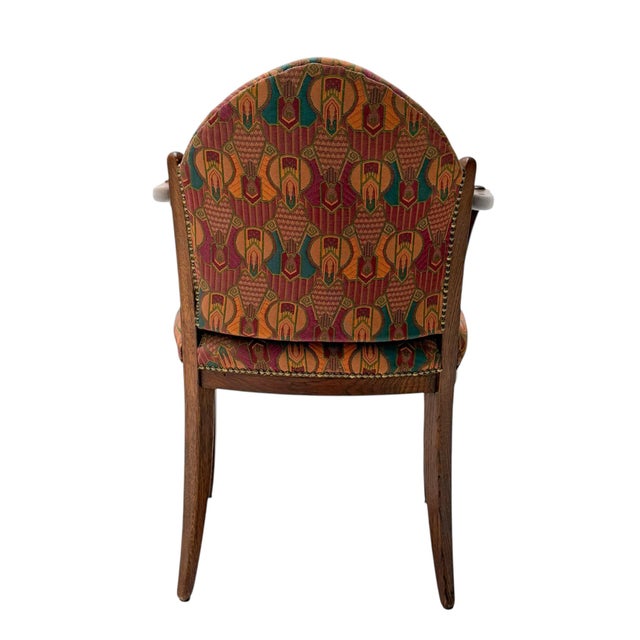 1920s Art Deco Oak Armchair by Paul Bromberg, 1920s For Sale - Image 5 of 12