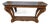 Charlie Trotter's Restaurant Auction Provenance Neoclassical Carved Console With Inset Black Marble Top For Sale