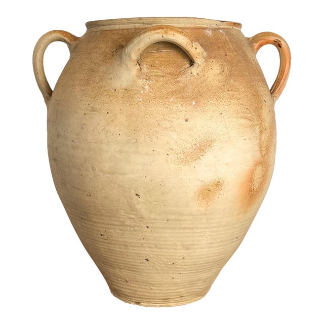 19th Century Three Handle Sandstone Urn For Sale