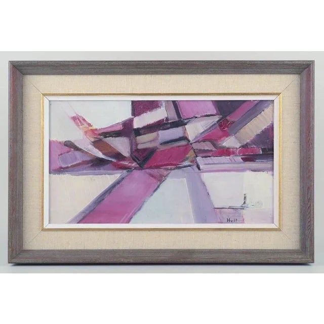 Torsten Hult (1922-2012), listed Swedish artist. Oil on canvas. Abstract composition. Colouristic palette. Dating:...