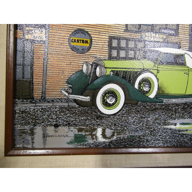 H. Hargrove Serigraph Oil Painting on Canvas Antique Car, General Store, Framed For Sale In Austin - Image 6 of 9