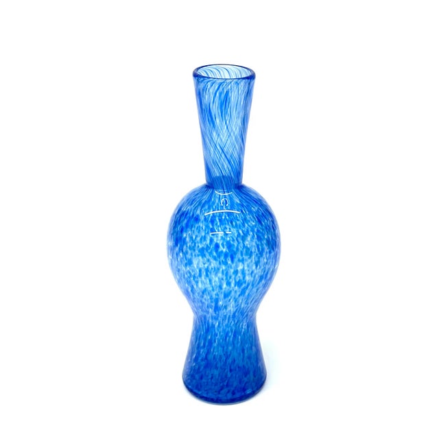 Postmodern Purple & Blue Glass Vase Curation - Group of 3 For Sale - Image 4 of 8