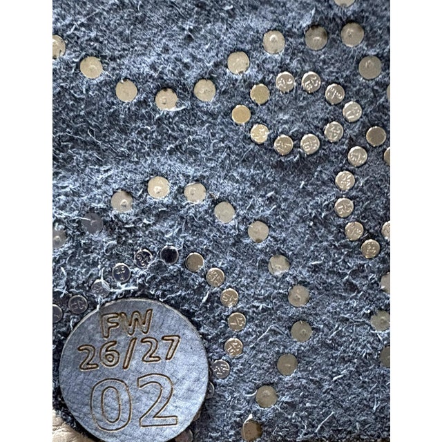 Italian Studded Leather Swatch No 2 From 2026-2027 Collection For Sale - Image 4 of 6