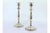 Plain Silver Candlesticks with Friezes on the Circular Bases, Set of 2, in Good conditions. Designed 1980 to 1989