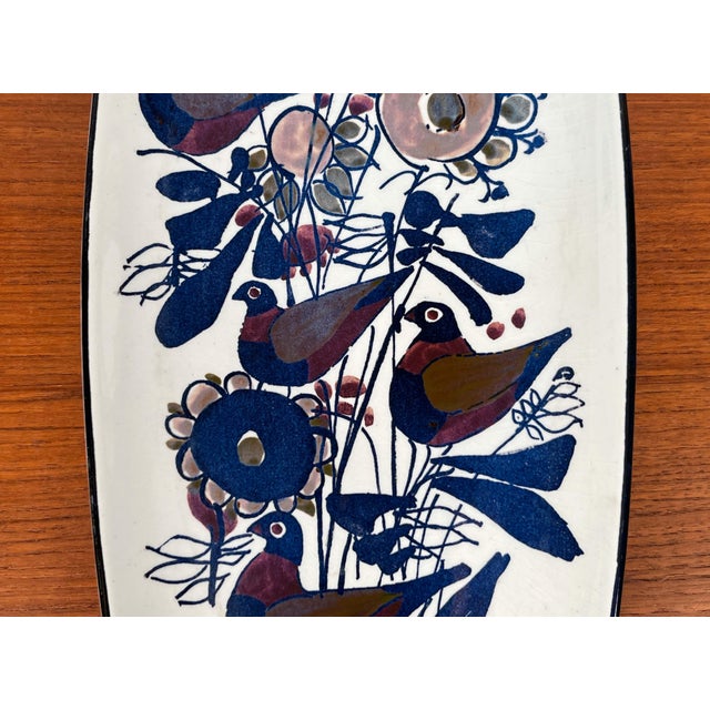 Mid-Century Modern Danish Porcelain Tenera Bowl with Bird Design by Kari Christensen for Aluminia Royal Copenhagen, 1960s For Sale - Image 16 of 18