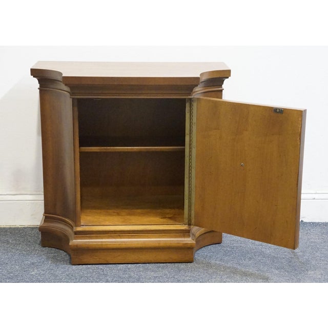 Late 20th Century Drexel Furniture Davani Collection Italian Neoclassical Tuscan Style 27" Cabinet Nightstand For Sale - Image 5 of 11