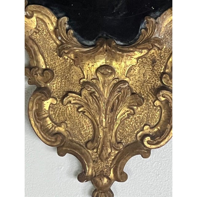 Early 19th Century 19th Century Italian Giltwood Mirrors in Hand-Carved Rococo Style For Sale - Image 5 of 14