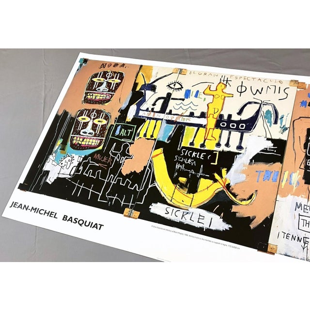 2000 - 2009 Jean Michel Basquiat El Gran Espectaculo (The Nile) Large Original 2002 Rome Exhibition Poster For Sale - Image 5 of 9