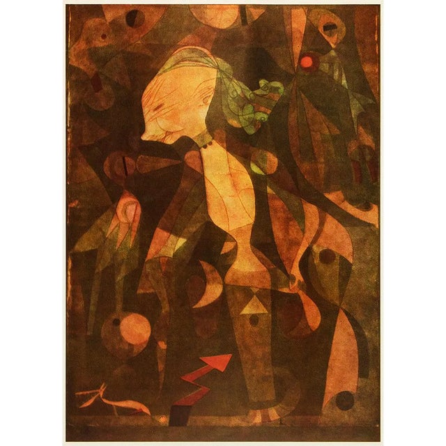 1969 After Paul Klee "Adventure of a Young Girl" Full Color Print For Sale