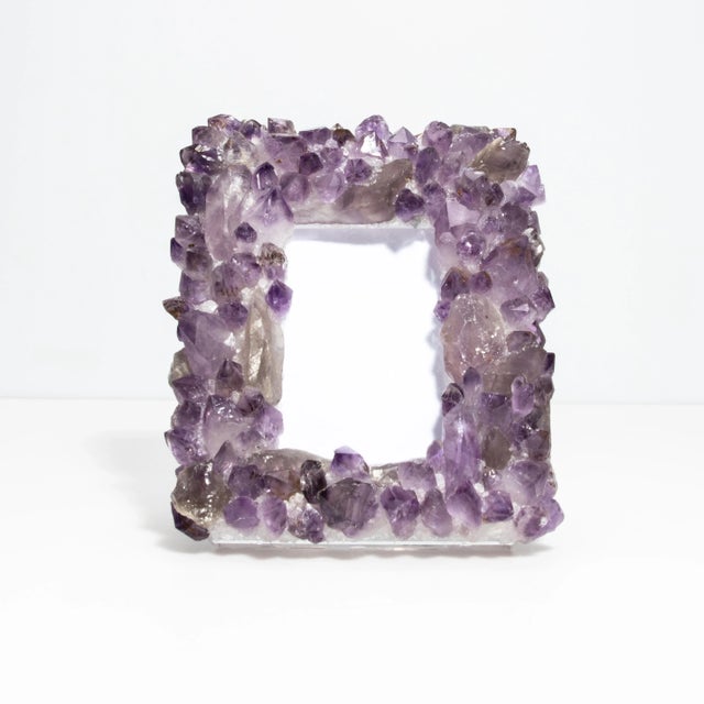 Modern Frame Medium Vertical Amethyst For Sale - Image 3 of 8