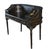 Chinoiserie Vintage Black Lacquer Chinoiserie Carlton House Neoclassical Writing Desk For Sale - Image 3 of 17