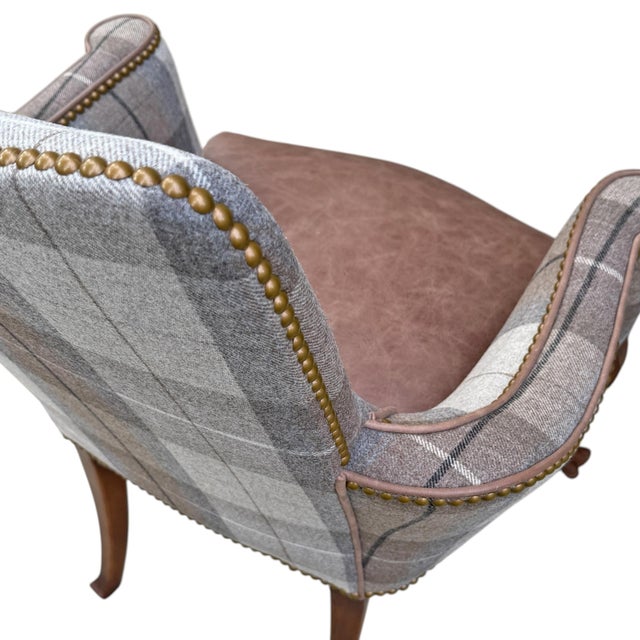 Pair of Early 20th Century Queen Anne Revival Armchairs For Sale - Image 10 of 14