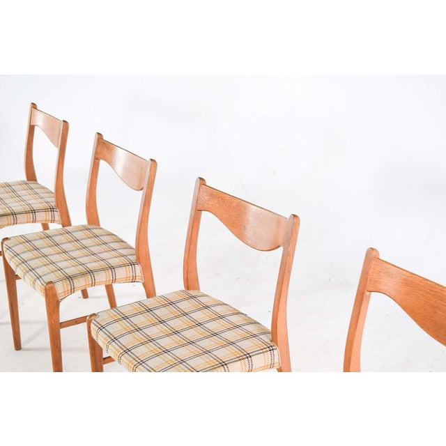 Set of four dining chairs designed by Arne Wahl Iversen, model Gs60 and manufactured by Glyngore Stolefabrik in Denmark,...