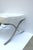 Mies Barcelona Style White Leather Stool Ottoman Bench For Sale - Image 9 of 10