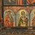 Antique 18thC Greek Orthodox Triptych Icon Virgin Mary & Saints Egg Tempera 1700 For Sale - Image 15 of 18