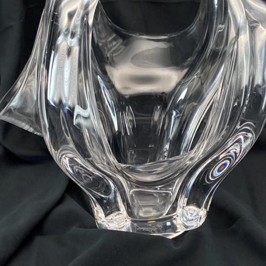 Vannes Le Chatel Signed Crystal Sculpture/Centerpiece - Large, Freeform, Vintage (11”x11”x10”) Please Read For Sale - Image 12 of 18