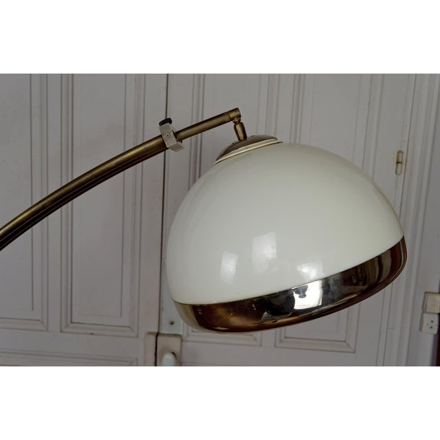 Adjustable Arc Floor Lamp in Marble, Brass and Acrylic Glass, Italy, 1970s For Sale - Image 14 of 18