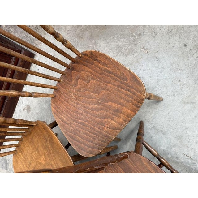 Bistro Chairs in Wood, Set of 10 For Sale - Image 11 of 13