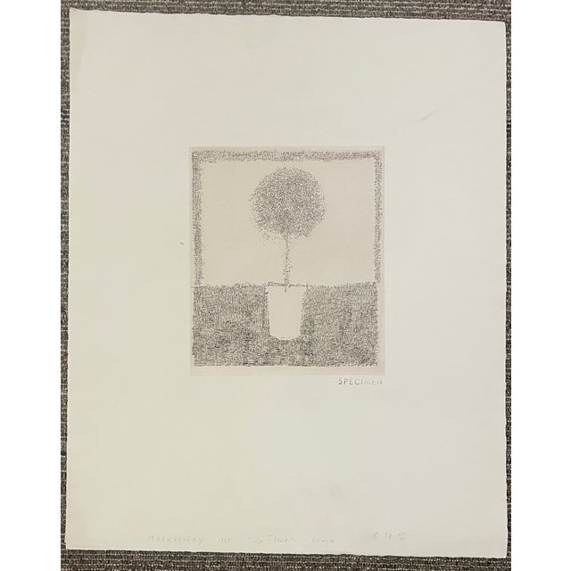 Traditional 1965 Gregory Masurovsky Topiary Etching For Sale - Image 3 of 4