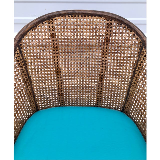 McGuire Vintage Mid Century McGuire Rattan & Cane Arm Chair For Sale - Image 4 of 11