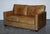 Halo Two Seater Viscount Tan Leather Sofa by Timothy Oulton For Sale - Image 3 of 16