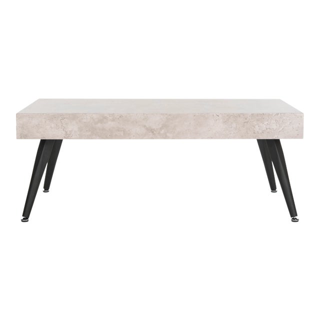 Holmes Coffee Table in Light Grey & Black For Sale