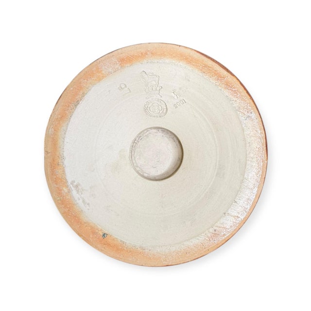 Blue Lambeth Revival Vases in Stoneware from Royal Doulton, 2001, Set of 2 For Sale - Image 8 of 9