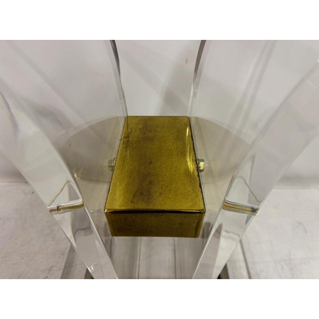 Acrylic and Metal Console Tables, 1970s, Set of 2 For Sale - Image 11 of 14