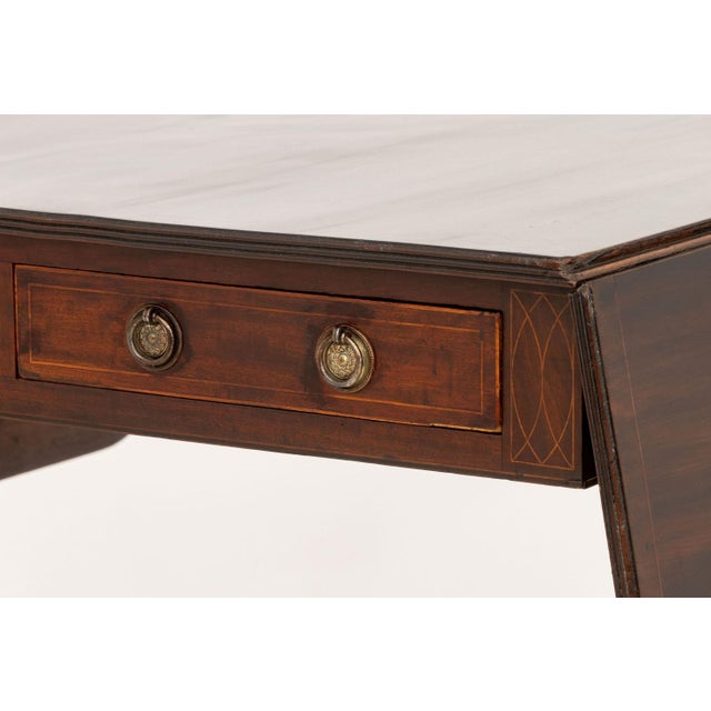 George III Mahogany Sofa Table, Circa 1800 For Sale - Image 4 of 12