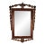 Antique Neo-Classical Wooden Mirror With Gold Gilt Urn Leaves and Lion For Sale