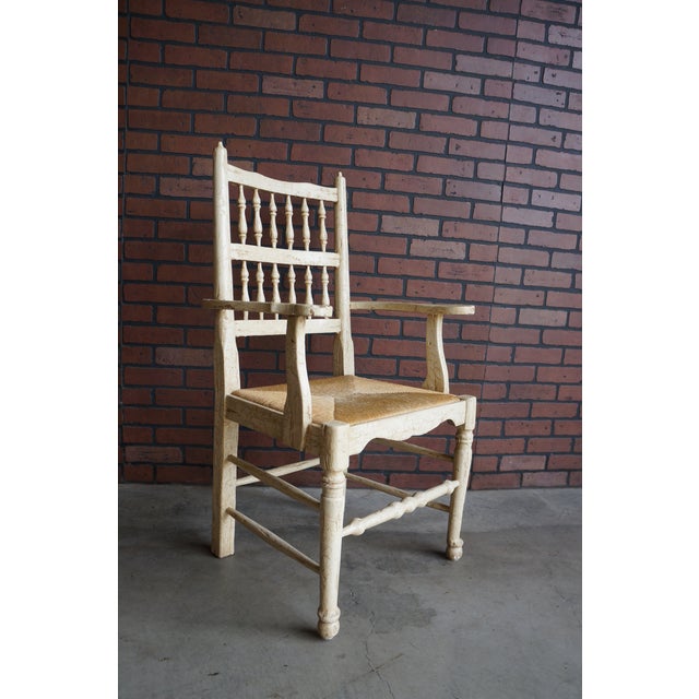 Rustic Farmhouse Dining Table and Pair of Arm Chairs For Sale - Image 17 of 17