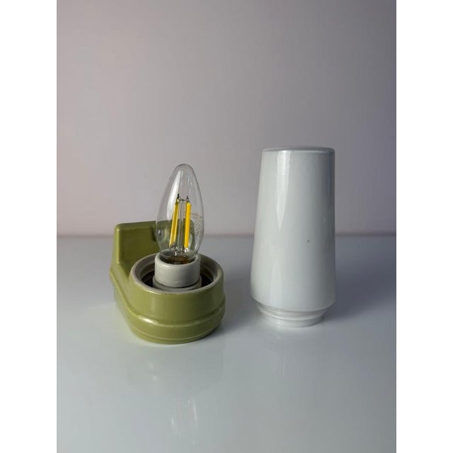Wall Lamp Model 6080 Mint Green by Sigvard Bernadotte for Ifö For Sale - Image 10 of 11
