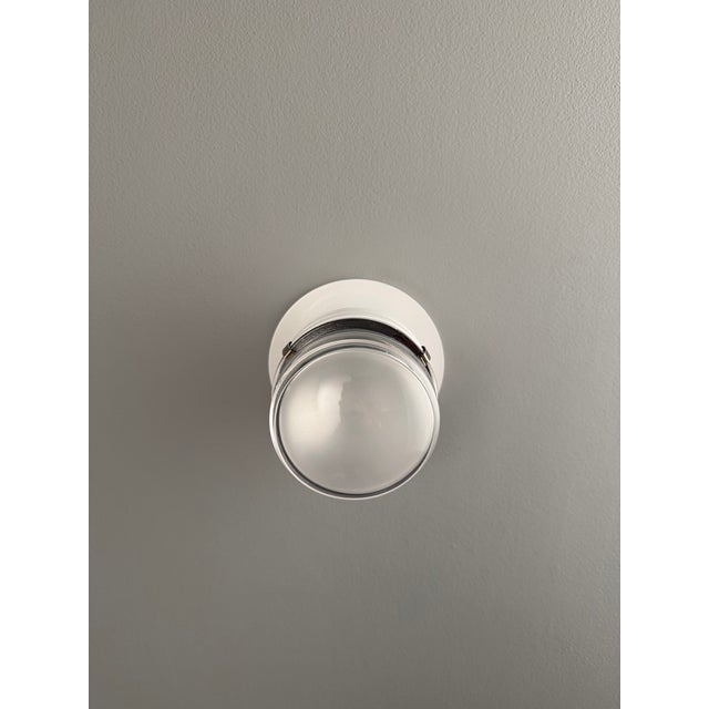 Joe Colombo 'Fresnel' Outdoor Wall Lamps for Oluce in White - a Pair For Sale - Image 14 of 18