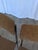 Brown Vintage Industrial Black Metal School Chairs with Brown Fabric Seats, 1970s, Set of 4 For Sale - Image 8 of 18