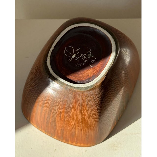 Ceramic Stoneware Bowl by Carl-Harry Stålhane for Rörstrand, Sweden 1960s For Sale - Image 7 of 9