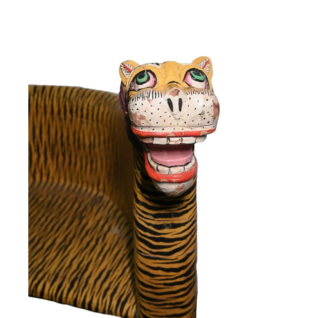 Wooden Vintage Seating Bench - Outdoor Collectible Chair - 1990's For Sale - Image 6 of 8