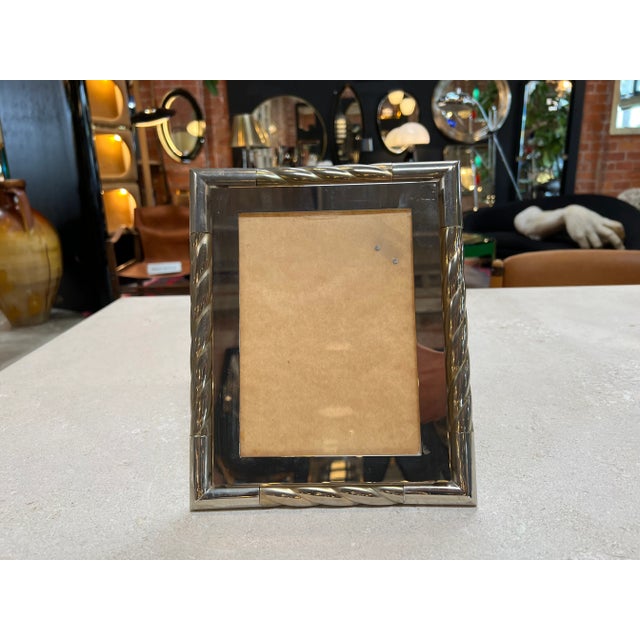 Metal Vintage Italian Picture Frame, 1980s For Sale - Image 7 of 7