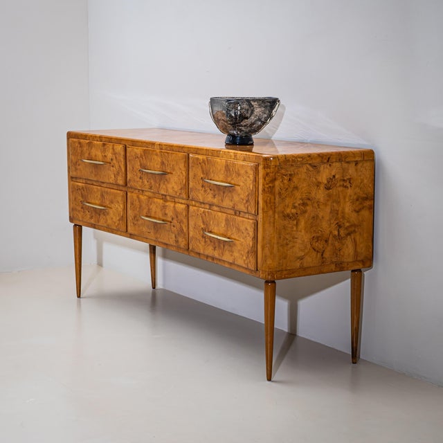 Mid-20th Century Sideboard with Drawers, Italy For Sale - Image 12 of 13