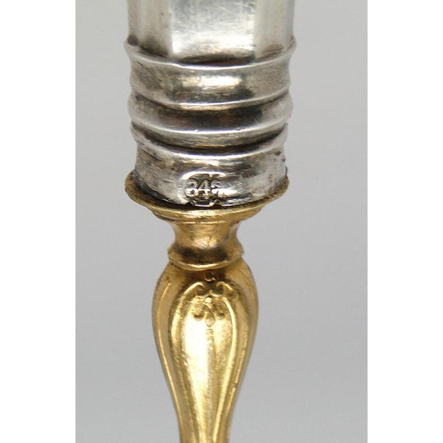 Silver Cake Shoulder, Poland, 1880s, in Good conditions. Designed before 1890