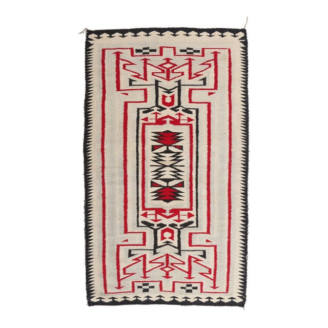 Antique Crystal Southwestern-Style Rug, 03'08 X 06'03 For Sale